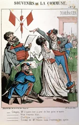 Recuerdos de la Comuna, una boda civil, 1871